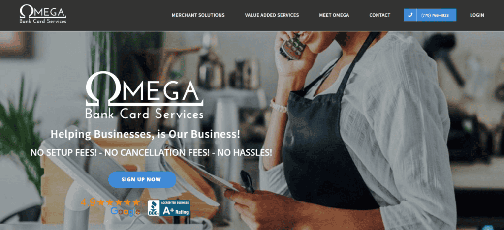 Omega Bank Card Services Review