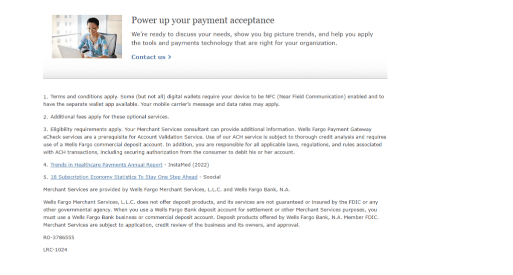 Wells Fargo Merchant Services Review